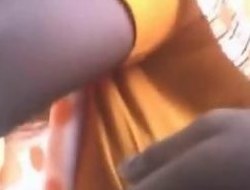 Indian MILF gets her tits groped in public by a sneaky pervert
