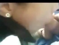 Marvelous Indian Engulfing Cock In The Car