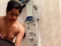 Indian Woman Spied On In The Shower
